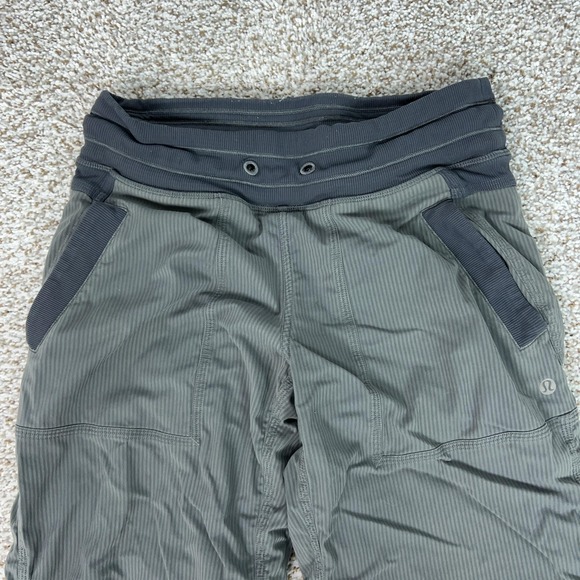 Lululemon Pants Womens 4 Gray Track Pants Elastic Waist Gym Yoga Sports Workout - Picture 2 of 11